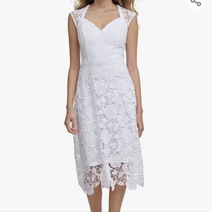 Guess White Lace Dress NWT Size 12 | Bridal Shower, Rehearsal, Reception